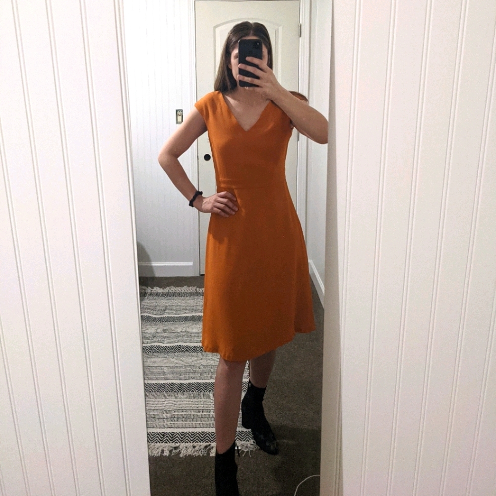 Burnt Orange Dress Size S